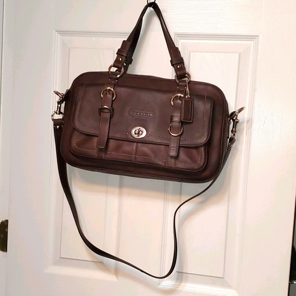 Coach Ladies Leather Handbag - Picture 4 of 16